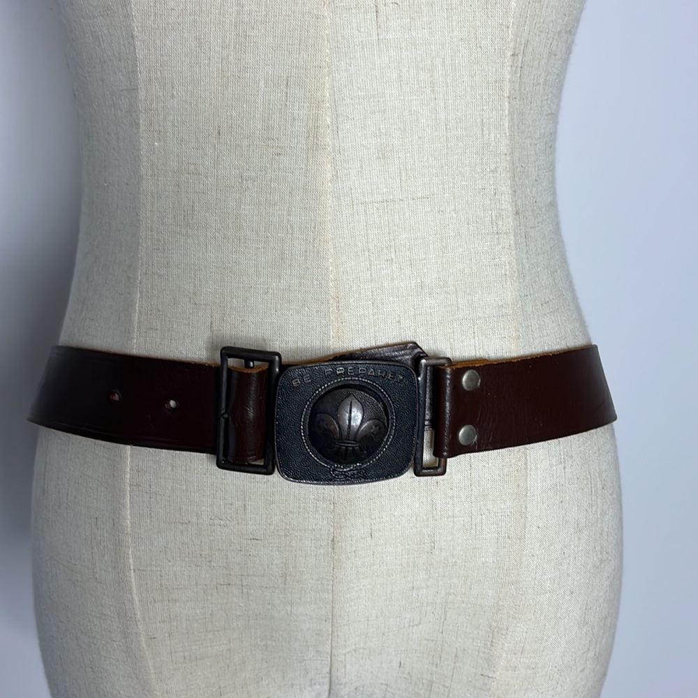 🌟HOST PICK🌟Vintage Boy Scouts leather belt - Picture 3 of 12